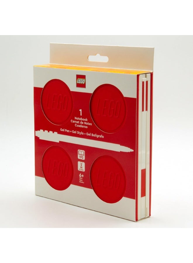 Lego IQ Locking Notebook w/Gel Pen Red - Image 1